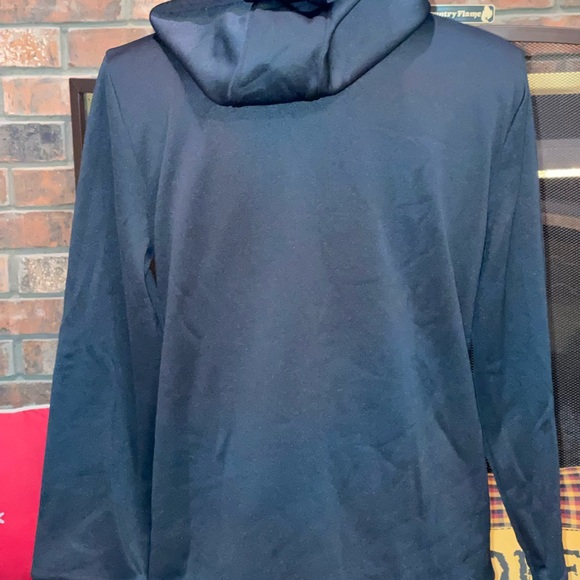 Under Armour Black Fleece Hoodie with Iridescent Logo - Picture 3 of 4